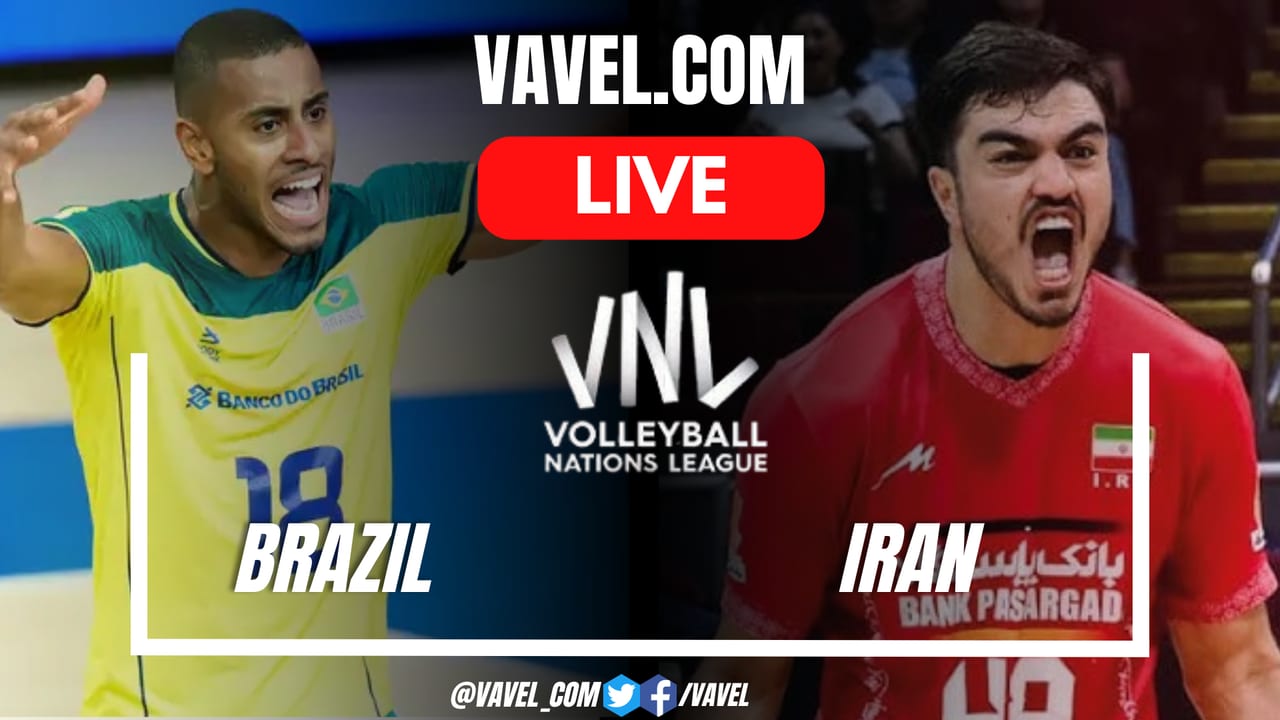 Points and Highlights for Brazil 3-1 Iran in Volleyball Nations League Match